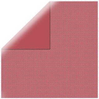 Scrapbooking papir s točkicama, crveni,30.5x30.5cm, 190g/m2
