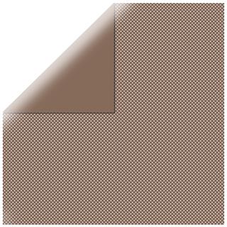 Scrapbooking papir s točkicama, smeđi, 30.5x30.5cm, 190g/m2