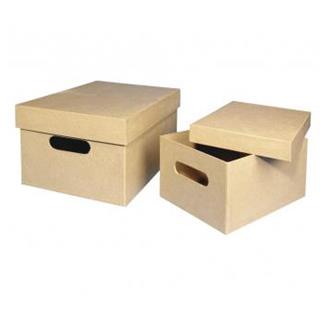 Kutija od papir.mase, 26x18.5x13cm, 1kos