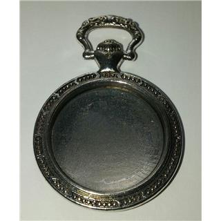 Medaljon antik srebrna, 39X27 mm