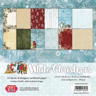 Set papira, 30x30cm, White Christmas